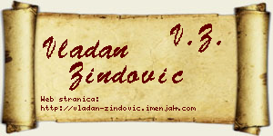 Vladan Zindović vizit kartica